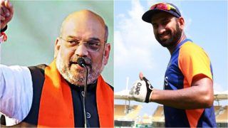 Amit Shah Wants Cheteshwar Pujara to Score Double Century And Help India Beat England in Pink-Ball Test at Narendra Modi Stadium